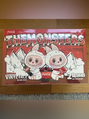 Coca-Cola Red 'The Monsters' Vinyl Face Blind Box Set of 6 Sealed.